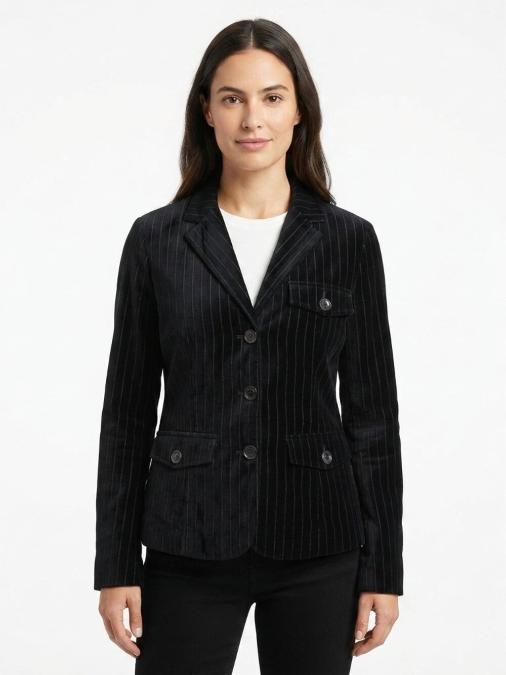 Jacob Connexion Velvet Pinstripe Blazer NEW- Sz. Lrg